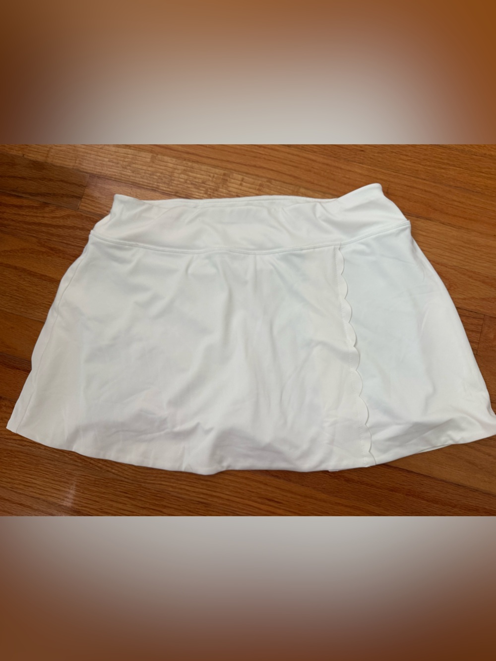 Tuckernuck White Scallop Trim Tennis Skort